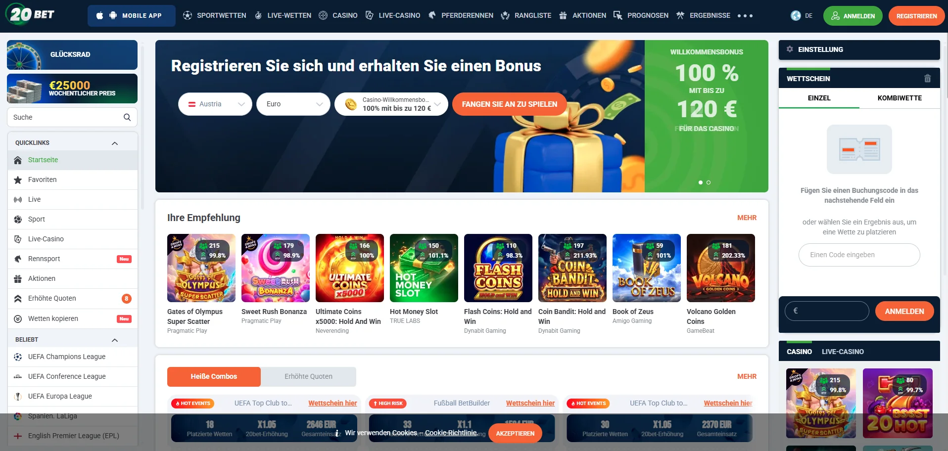 20Bet – online casino österreich schnelle auszahlung