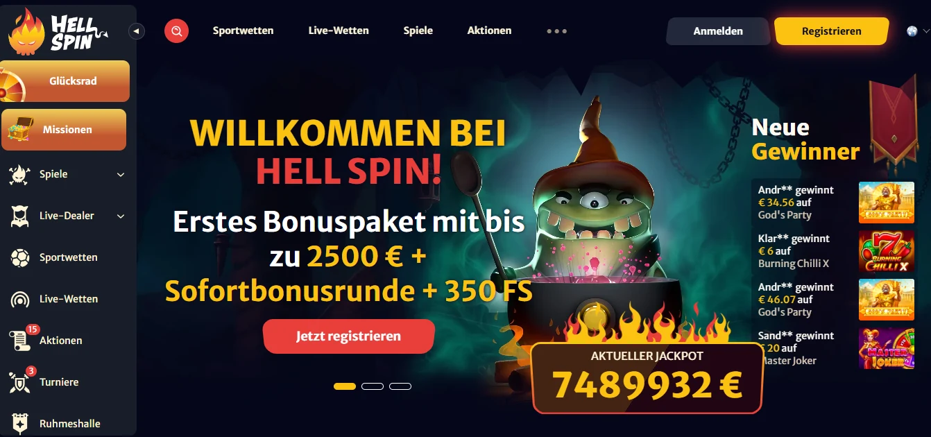 Hellspin – casino mit schneller auszahlung